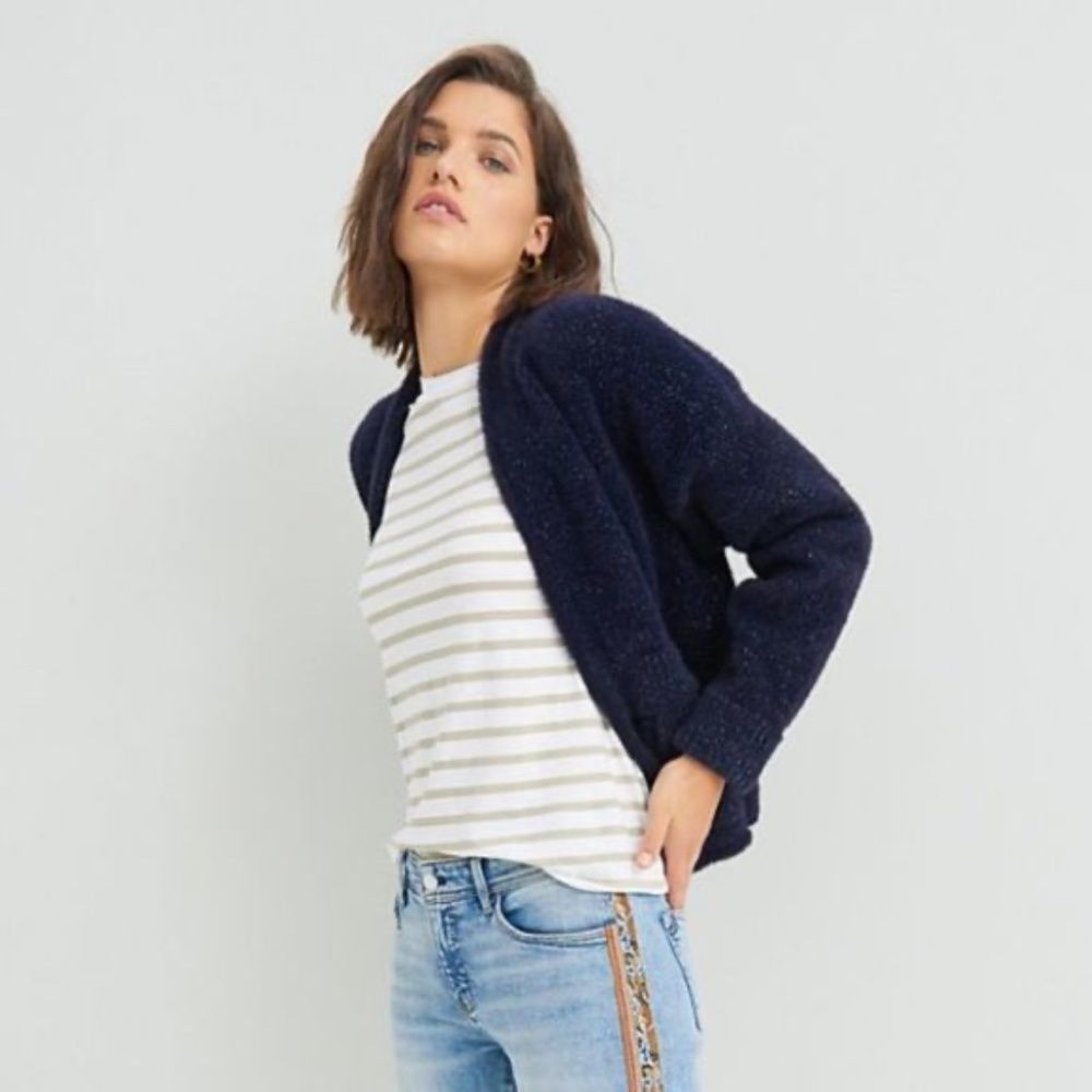 Anthropologie Sweater Open Cardigan Pilcro “Oliver Shine” Nwot One Size …